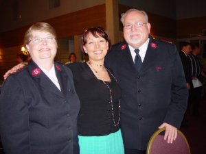 A candid shot of Mom and Dad with my sister Sherry Blees.